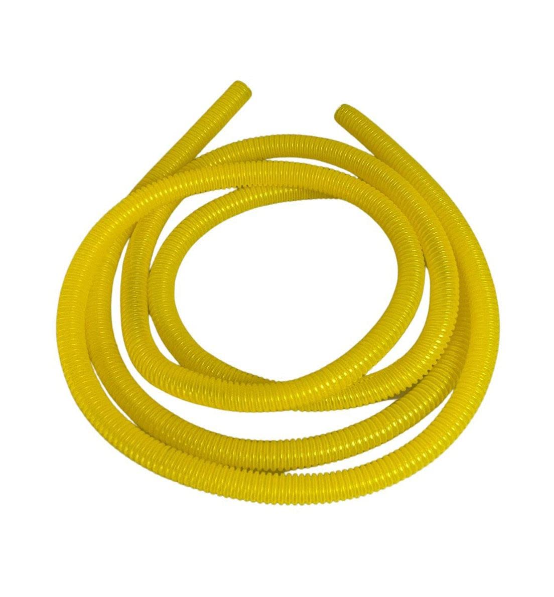 PE Yellow Corrugated Conduit Flexi Pipe Tube Split 10mm - 2m