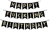 Fecedy Black Happy Fucking Birthday Bunting Banner