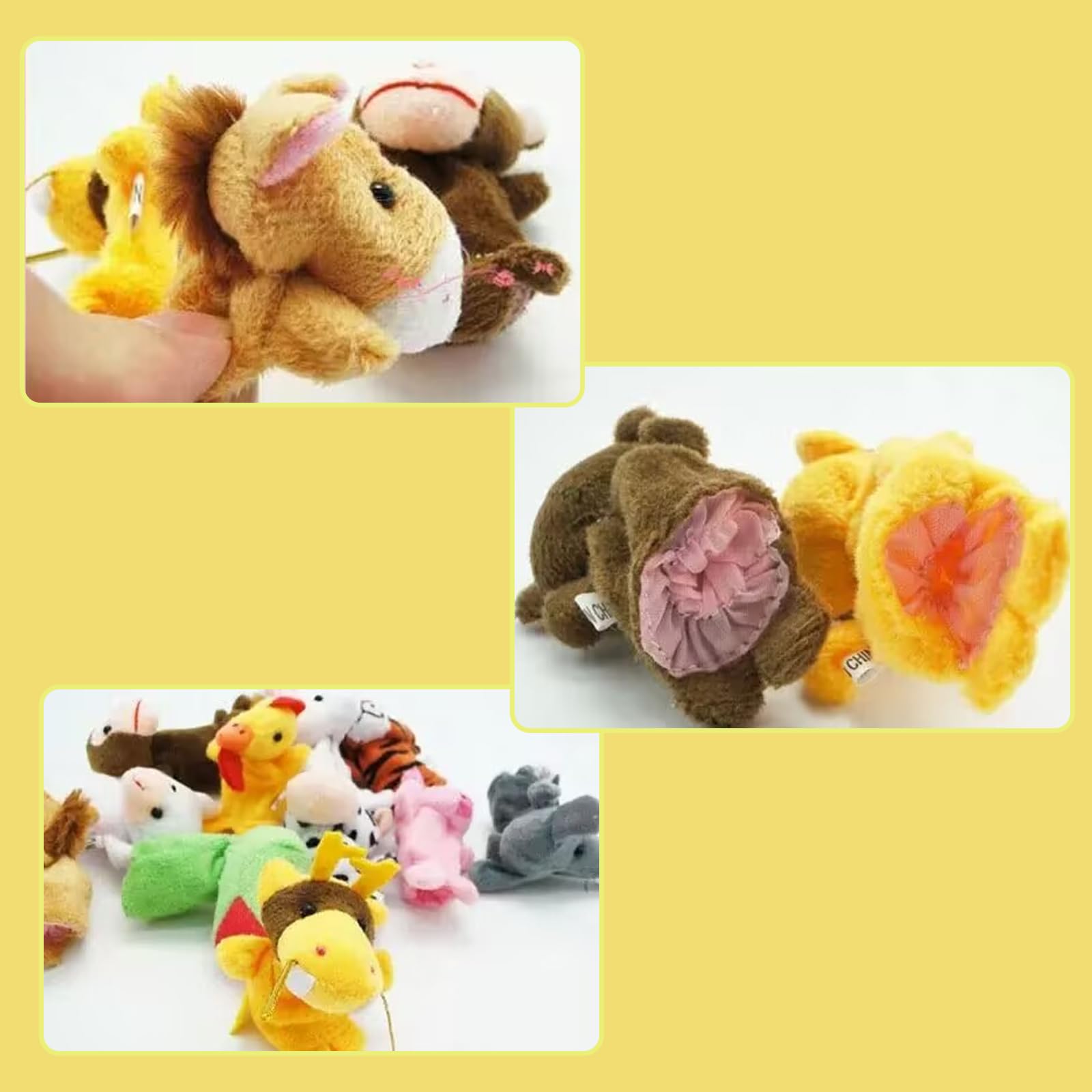 12Pcs Animal Finger Puppets for Babies and Toddlers - Cute Plush Zoo Theme Doll Set, miniature - Image 3