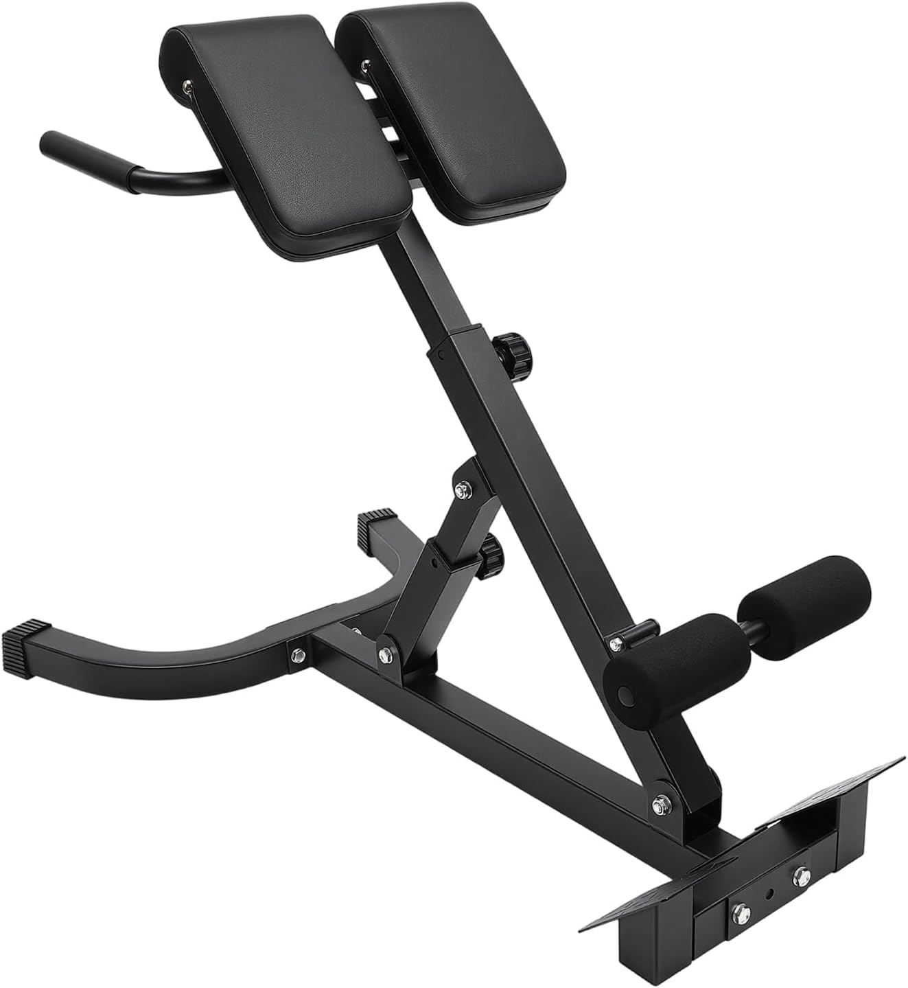 Roman Chair,Foldable Back Extension Machine, Adjustable Fitness Equipment and Exercise Bench for Abs, Crunches, and Strength Training
