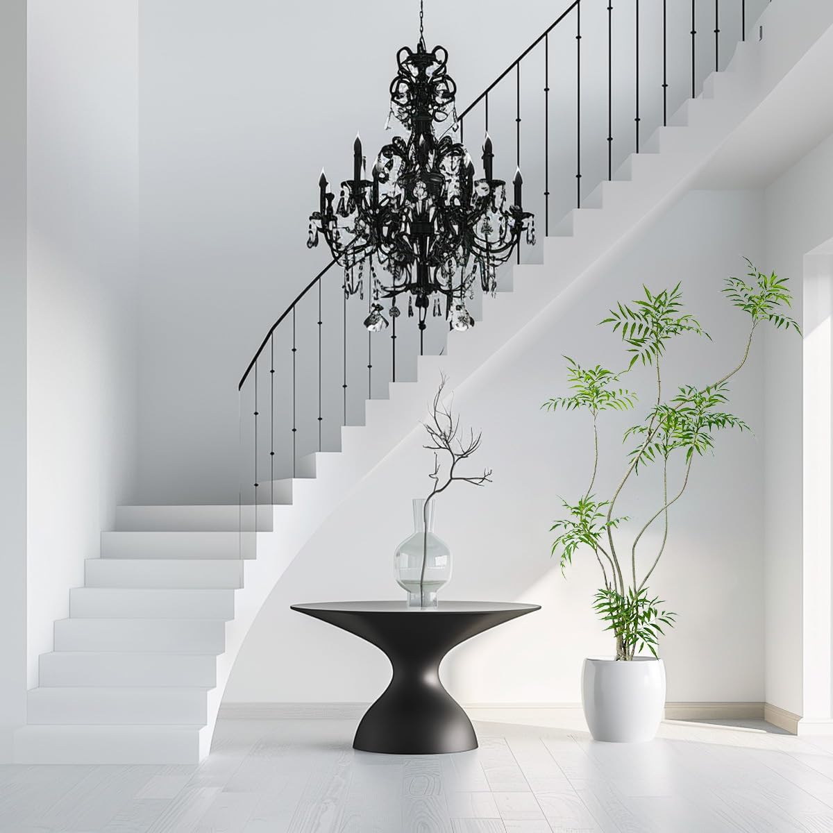 Artificial Mahonia fortunei Tree,6ft Tall Fake Plants Artificial Mahonia fortunei Plants for Indoor, Fake Trees for Office Home Living Room Floor Patio Greening Porch Decor - Image 5