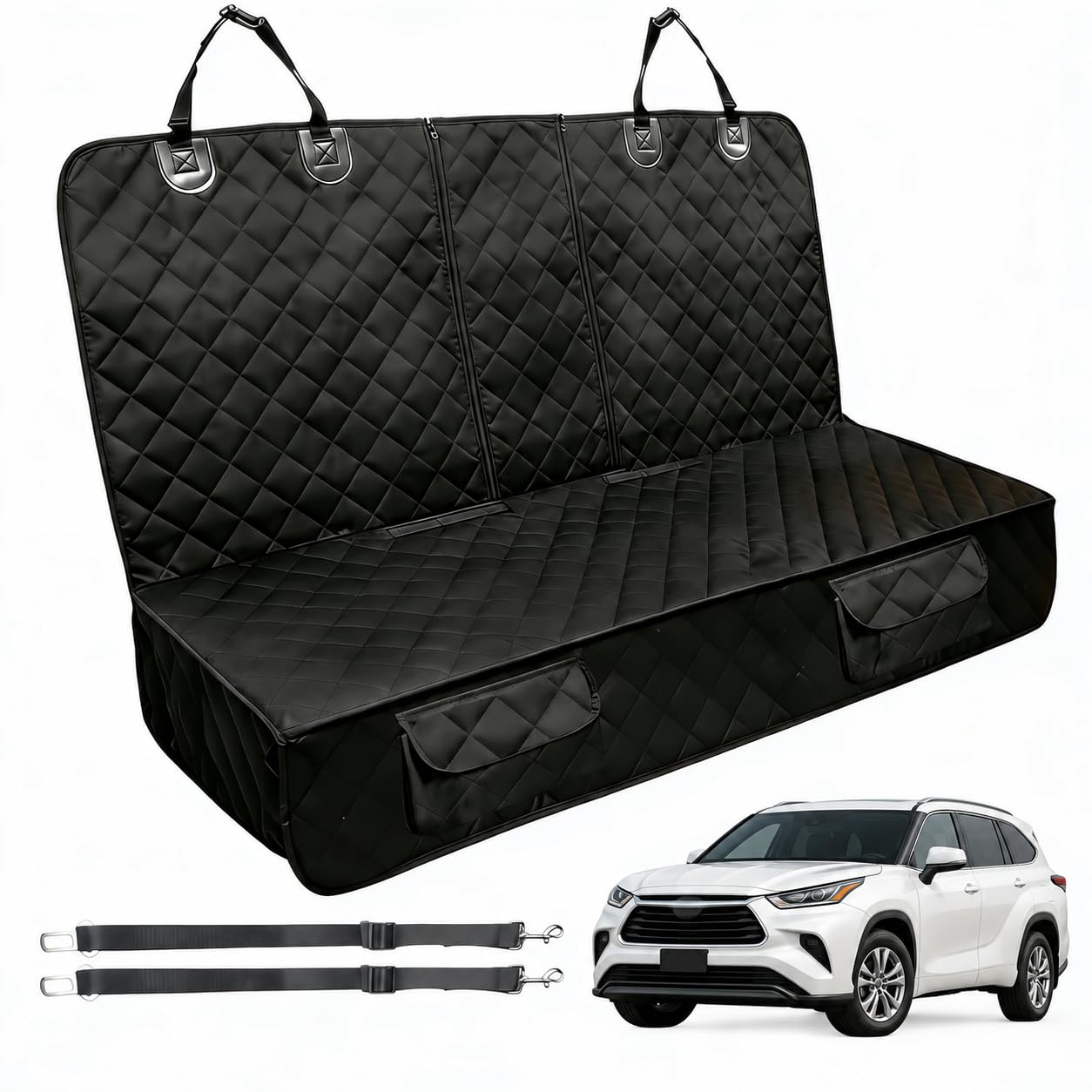 Funda de asiento trasero de coche para Toyota Grand Highlander 2000-2024