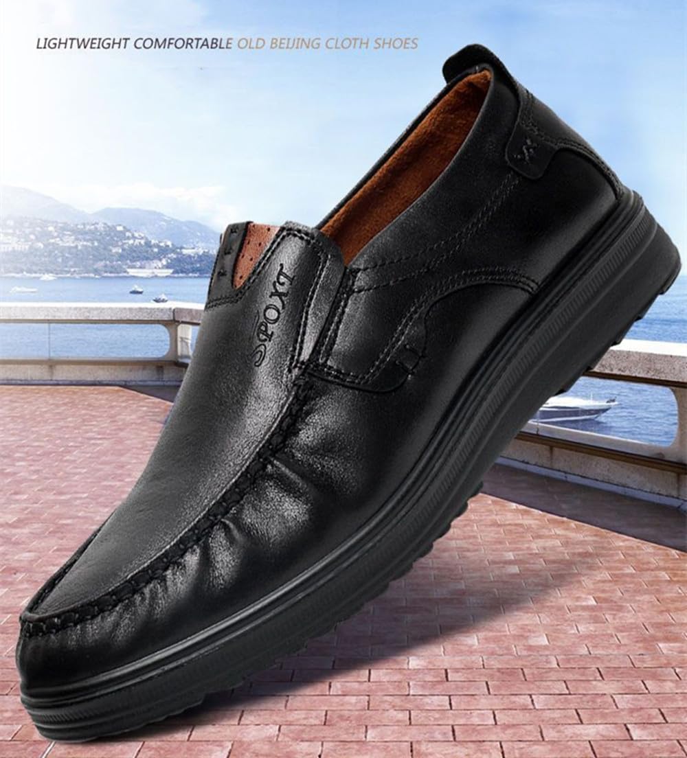 Mocasines ligeros de piel auténtica para hombre, informales, de negocios, mocasines para hombre, mocasines de conducción para hombre
