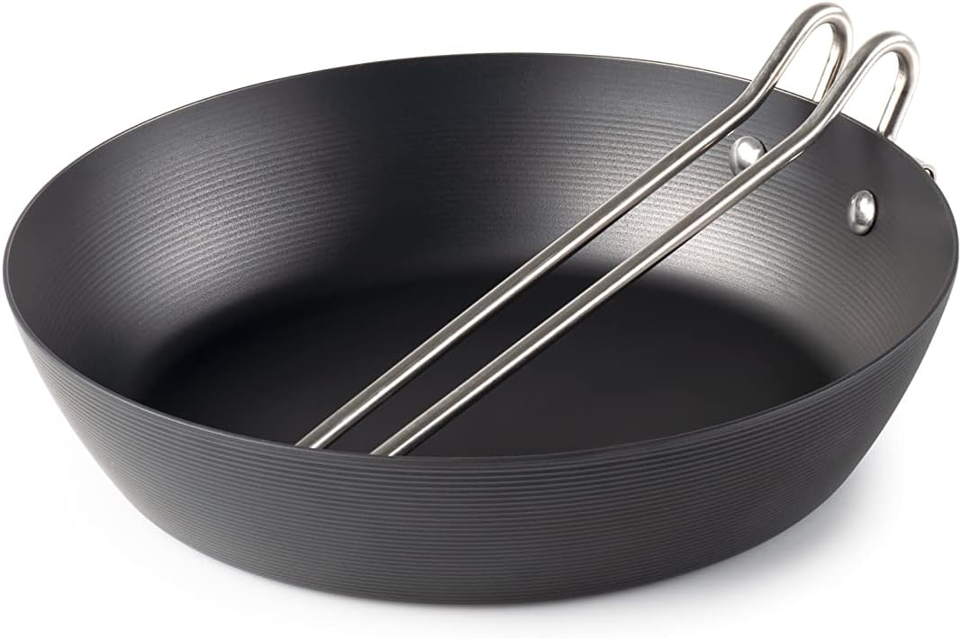 GSI Outdoors Frypan, Lightweight Carbon Steel, Collapsible Handle Camp & Outdoor Frying Pan