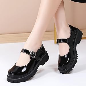 専用GRAPE Black Mary Jane Platform shoes Perfect Mary Jane Platform 85 – Sarah Flint