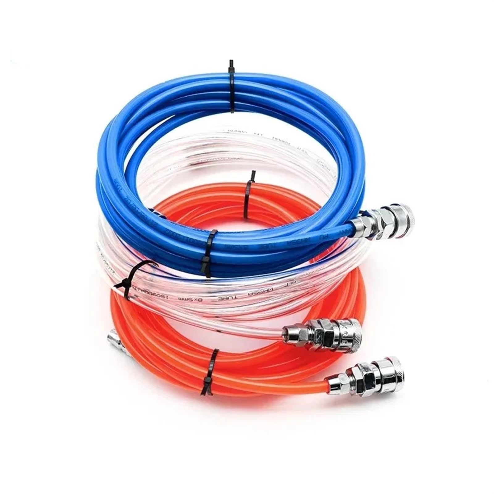 Tubo flessibile for aria compressa ad alta pressione 8x5mm Tubo dritto for compressore SP20 PP20 Rosso blu bianco Pneumatico 5M 10M 15M 20M 25M 30M(Color:White,Size:20Meters)