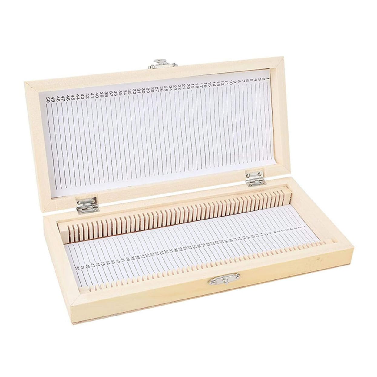 CHILDWEET Box Quality Slice Box Slide Case Pull Tail Game Slide Holder Biology Slide Storage Microscope Slide Storage System Case Slide Organizer Specimens Case Wood