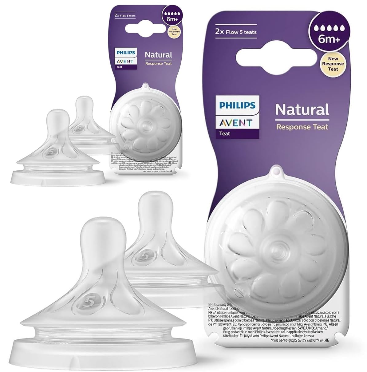 Philips Natural Teat Fast Flow - 6months+ (Pack Of 2) 4