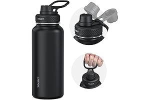 TOURIT Double Wall Vacuum Insulated Stainless Steel Sports Water Bottle