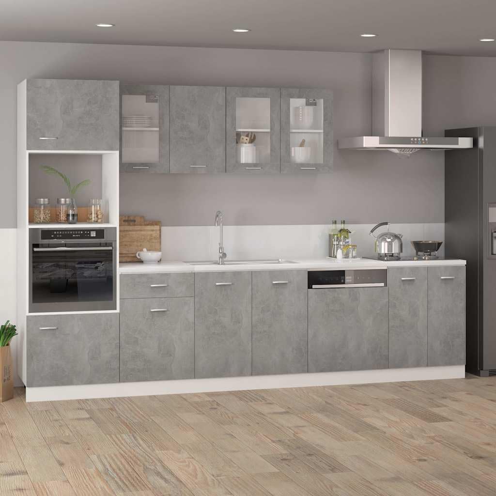 Armario bajo Lyon Gris Hormigón 60x46x81,5 cm Madera de ingeniería