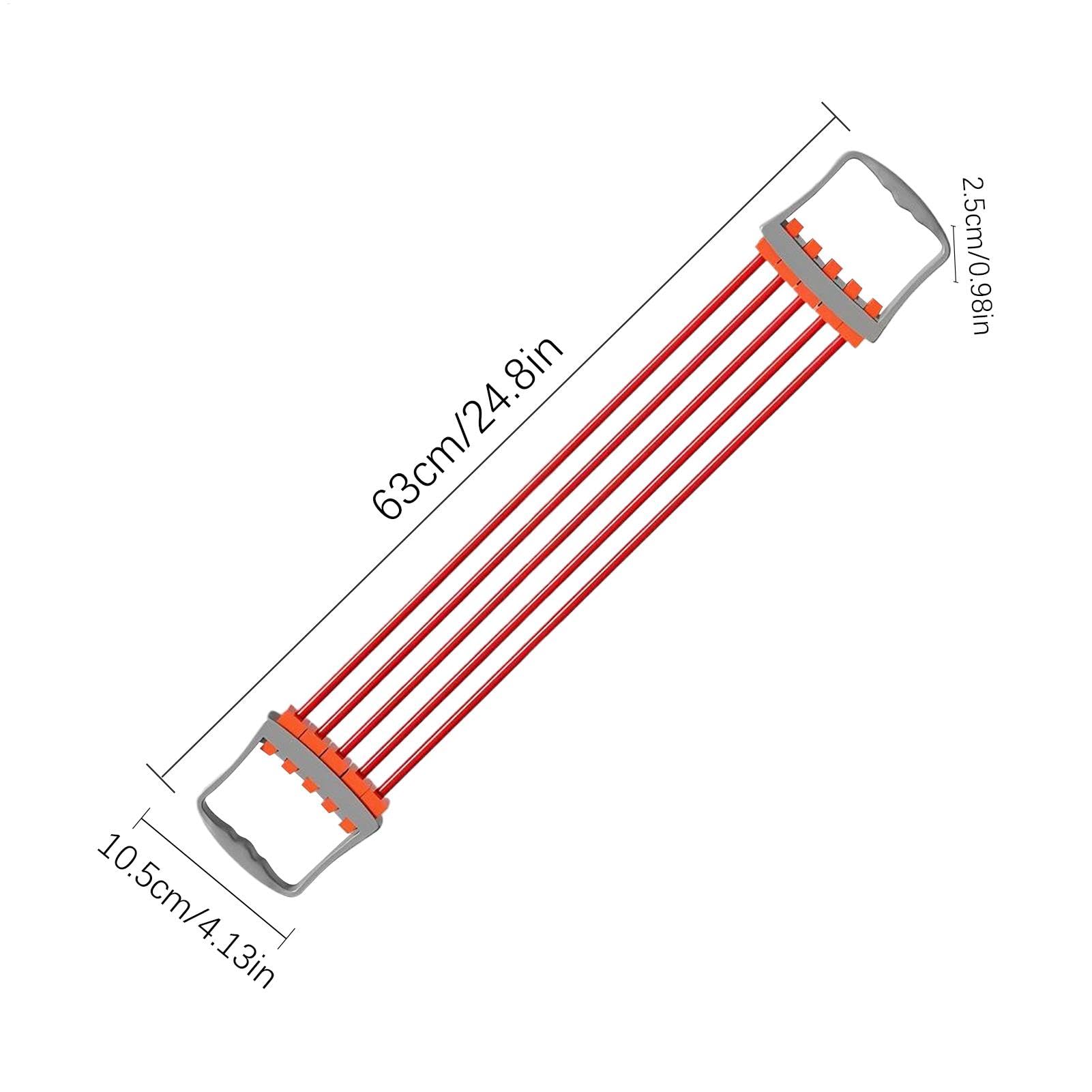 Fasce di resistenza per fitness, fasce elastiche per esercizi di braccia, 5 molle, regolabili, espansore toracico | Corde elastiche, dispositivo di allenamento per braccia per allenamento