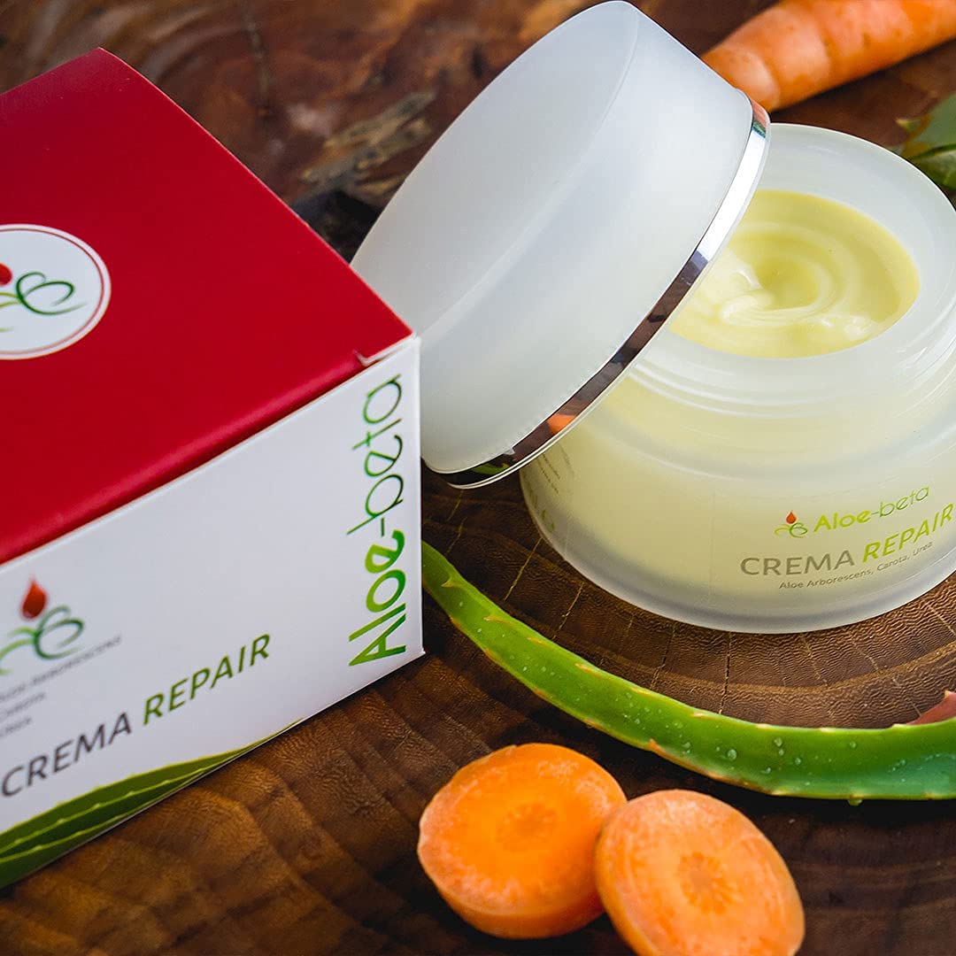 Aloe Arborescens Crema Repair 50 ml - Azione idratante, rigenerante, anti-rughe, anti-macchia - Rimedio Naturale - Effetto Anti-Age (Quantità 2 Unità)