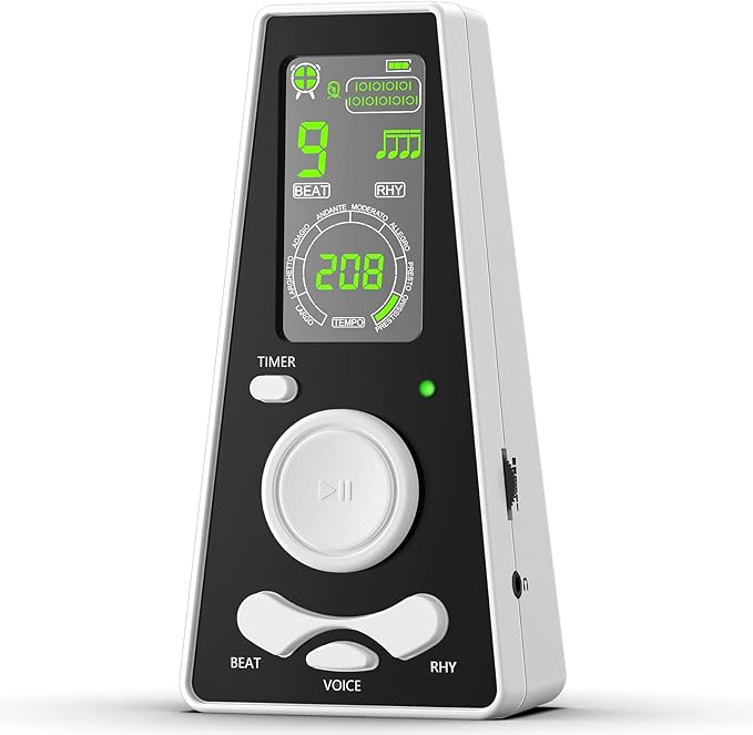 LEKATO Métronome numérique avec réglage du volume et du tempo