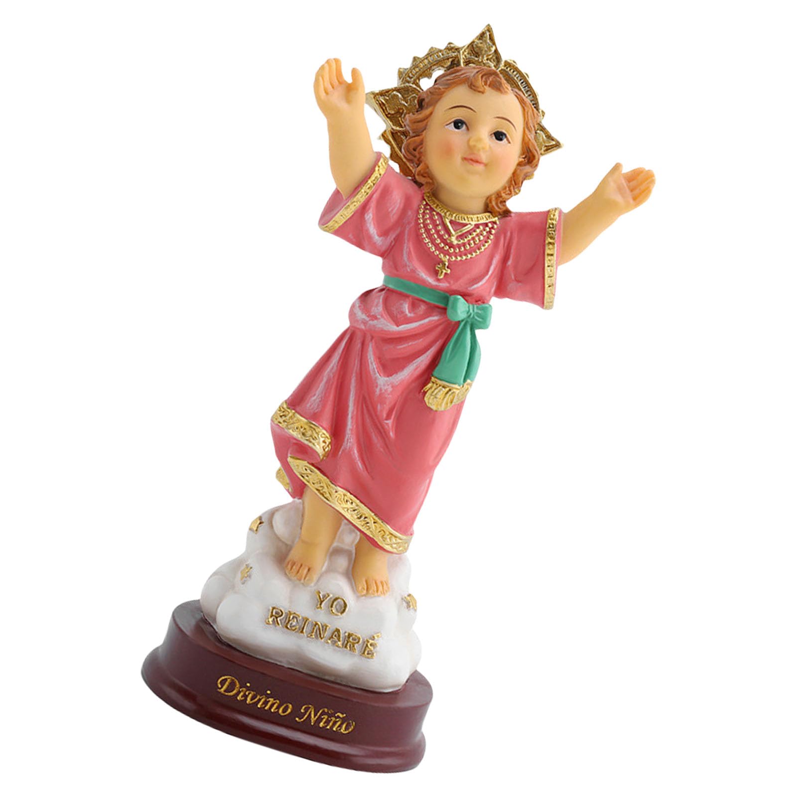 Religious Resins Craft Divine Nino Figurine Catholic Holy Child Statue for Office Or Home Tabletop and Shelf Decoration