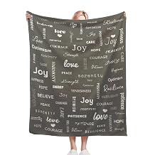 Healing Blanket,Get Well Soon Gift Blankets for Women,Men Warm Hugs Inspirational Gift,Soft Fleece Throw with Positive Energy,Comfort,Love for Recovery