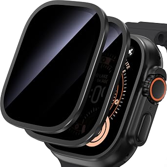 UniqueMe for Apple Watch Ultra 4/3/2/Ultra 49mm Privacy Screen - Black