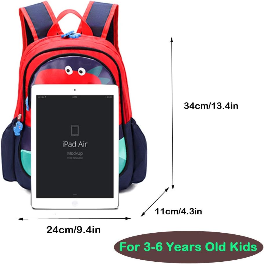 Uniyoung Kids Backpack Boys Dinosaur School Bags Toddler Children Back to School Backpack Book Bags Travel Backpack 3-6 Years Old - Image 3