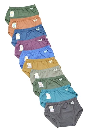 Pride Apparel Girls Cotton Brief (Pack of 10)
