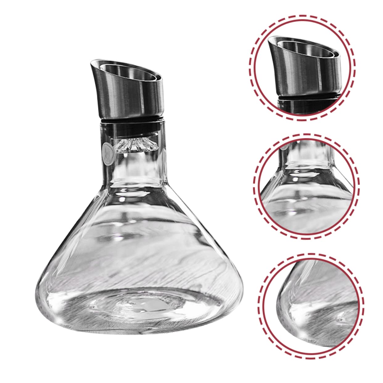 Cabilock Decantador De Vino De Borosilicato Para Bodas Jarra De Vino Para Fiestas