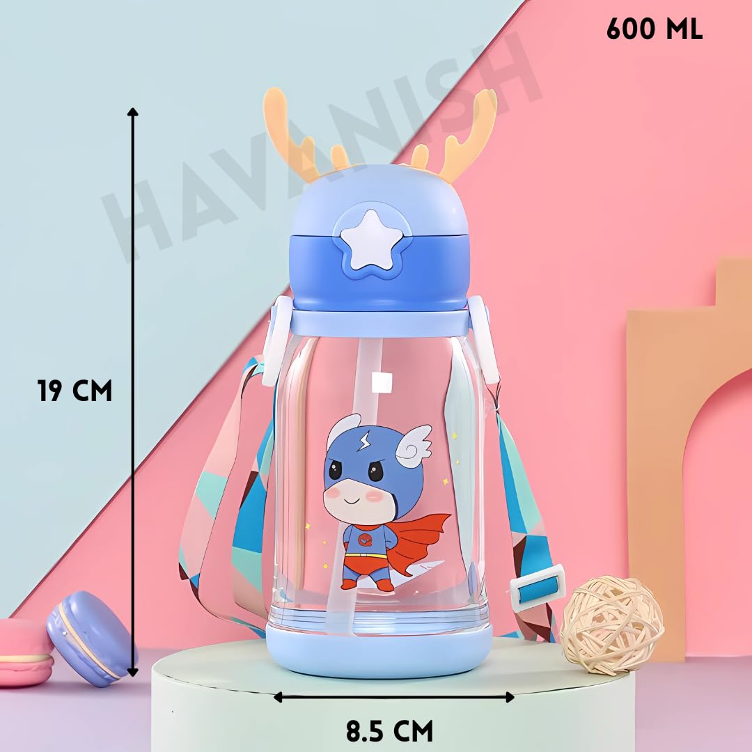 Kids Reusable Water Bottles - BPA Free Pack of 2 -4