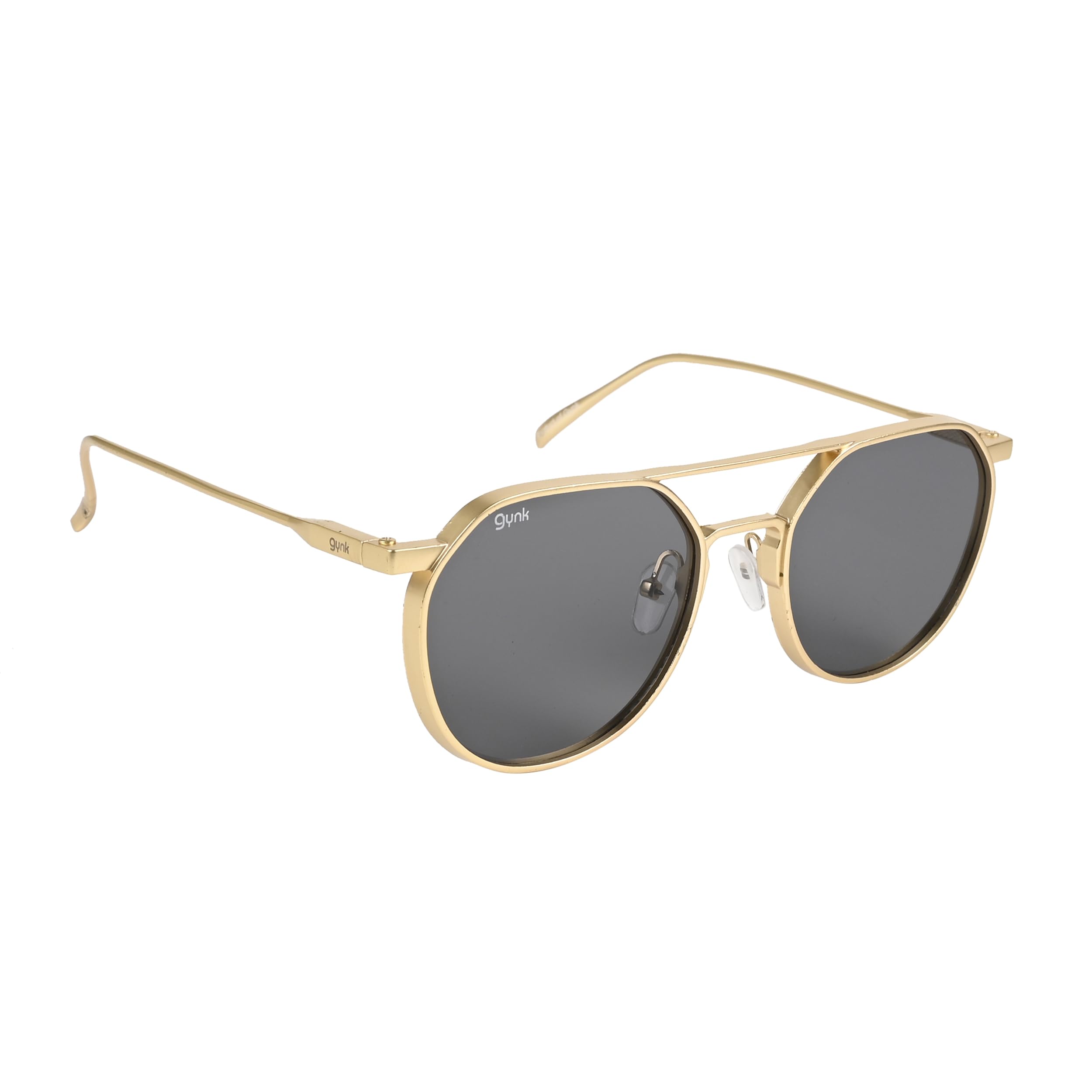 GYNK Trending Round Classic Metal 100% UV Protection Sunlight Blocking Vintage Sunglasses for Men Women Girls