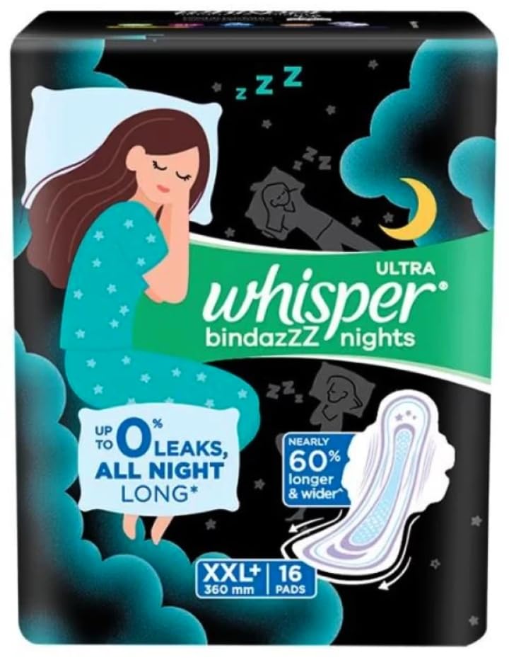 Whisper ultra nights XXL+ 16 sanitary pads pack of 1 (B0D4B2BVQ8) Amazon Price History, Amazon Price Tracker