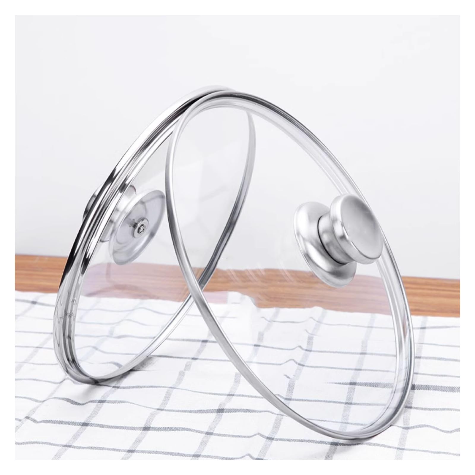 Tapas Universales Tapa de vidrio templado con ventilación de vapor, compatible con cacerola, cacerola, sartén, tapa de repuesto for sartenes, tapa de sartén transparente Tapa Universal para Ollas(24)