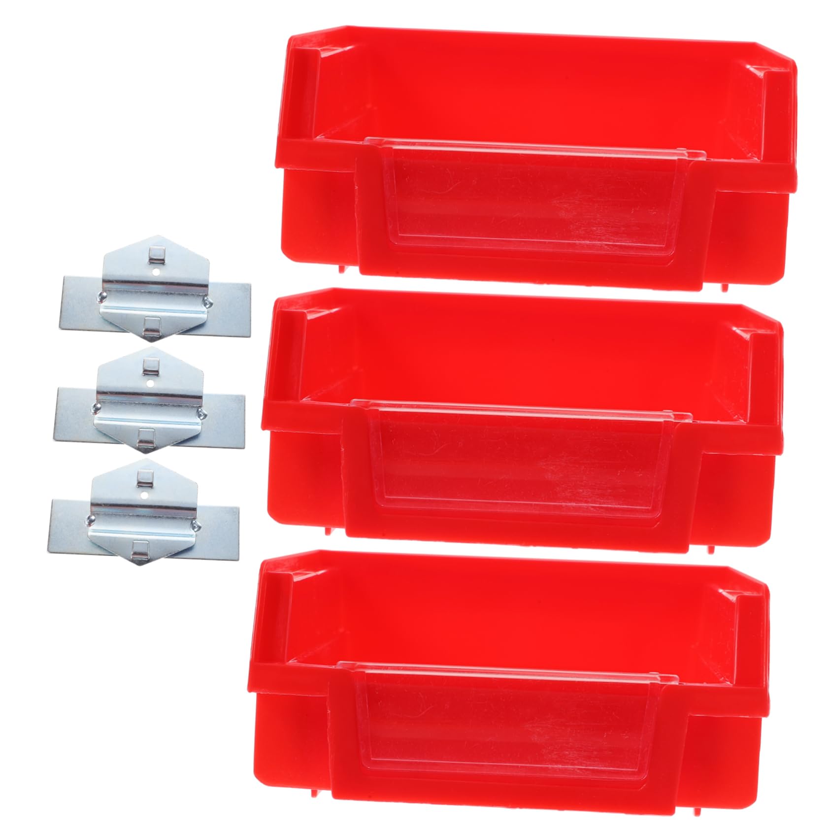 Levemolo Pegboard Wall Organiser 3pcs Utility Bins Hooks Sturdy Storage for Tools Hardware
