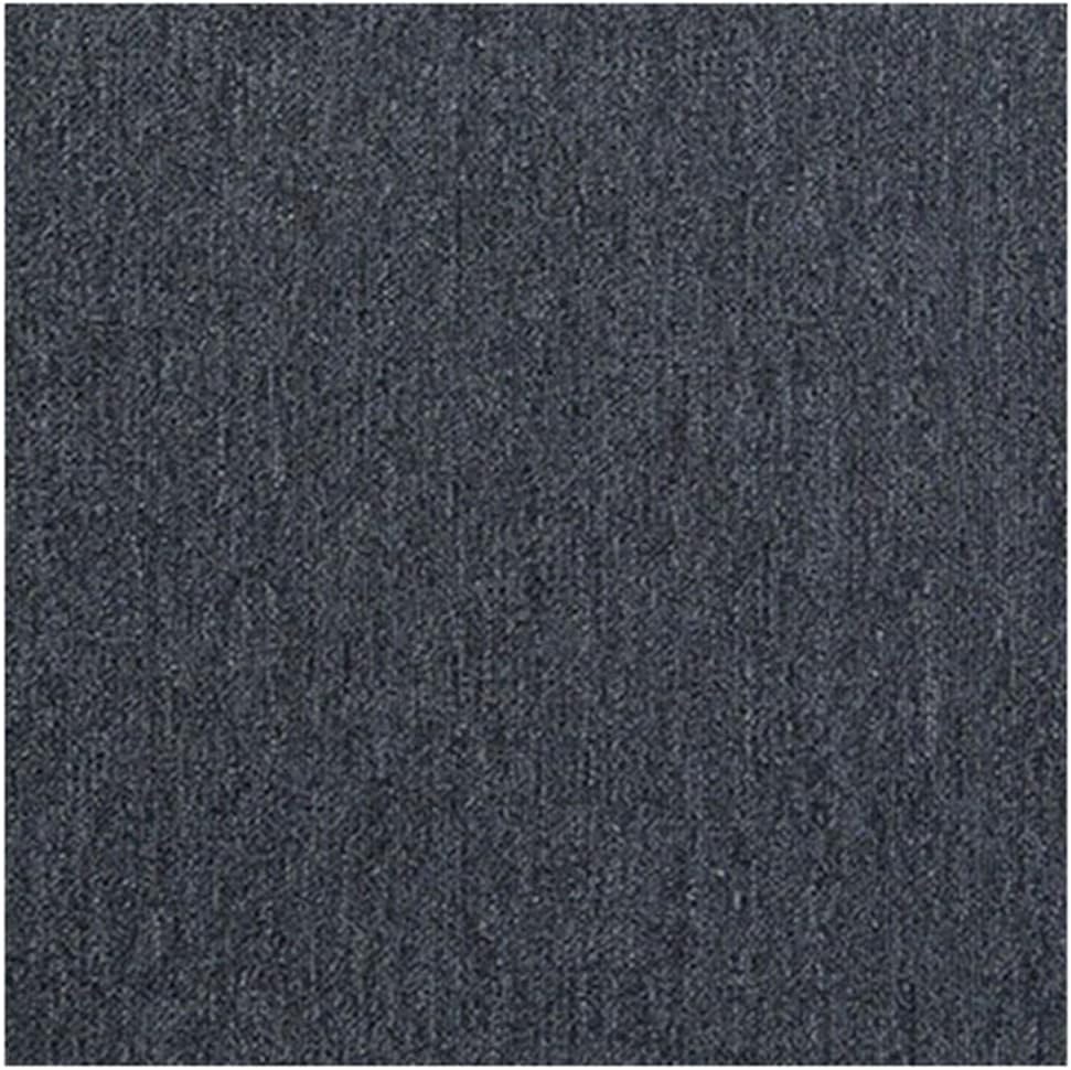 20 x Carpet Tiles 5 SQM Heavy for Bedroom Living Room Office Premium Flooring Rugs Floor Tile Hardwearing Anti-Slip Floor Covering, Bitumen Backed 2024 New (Black)