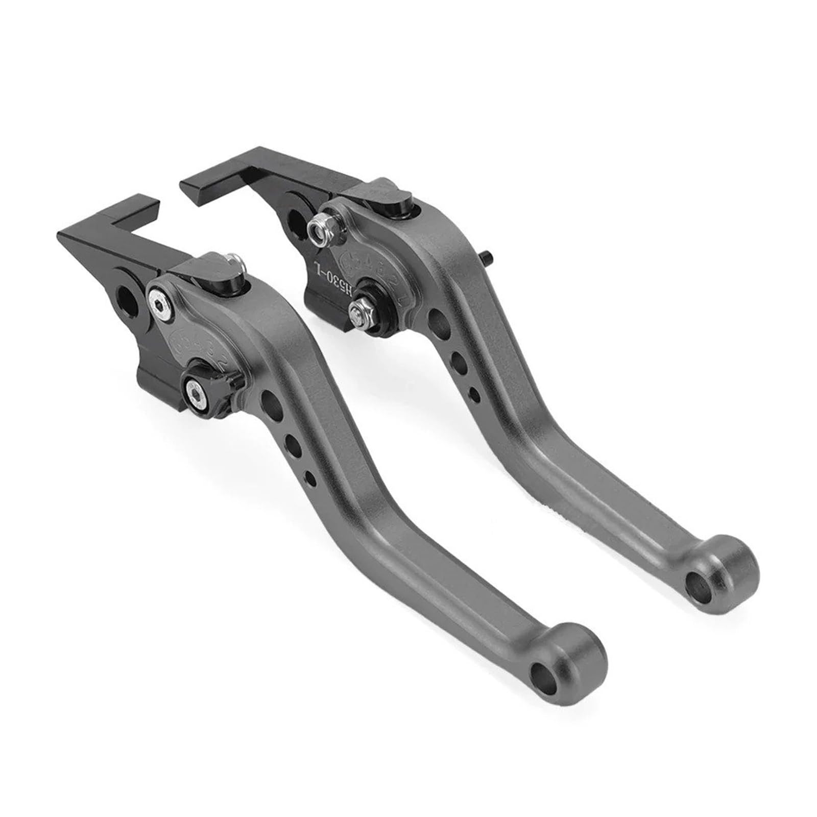 Momohchgbt Grey Adjustable Cnc Brake Lever For Xp500 For Tmax500 Xp Tmax 500 2008 2009 2010 2011 Short Brake Levers Motorcycle Adjustable Handles Motorbike Parts(Grey)