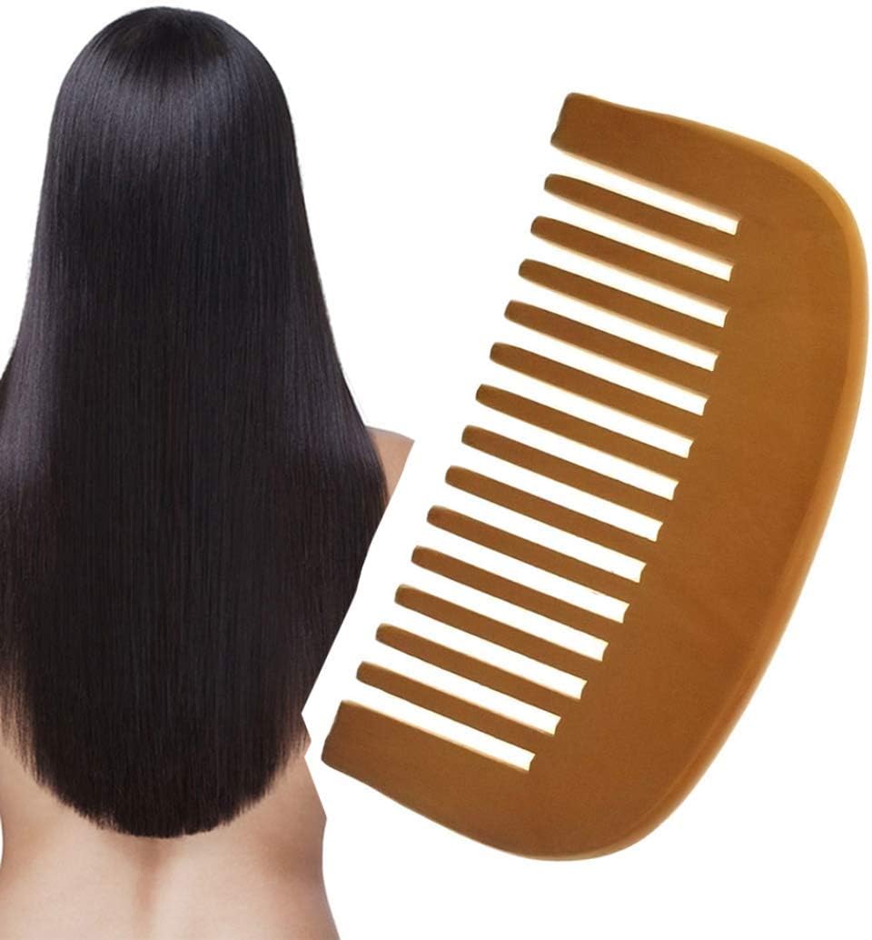 pettine di legno di sandalo per capelli districanti