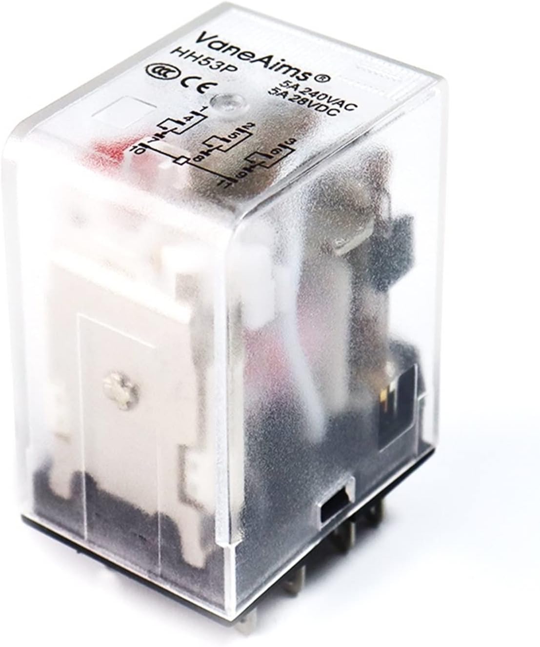 Intermediate Electromagnetic Relay HH53P MY3N contactor AC220V24V12V DC110V 5A Equipment Accessories with Base 11pin(Dc,24V)