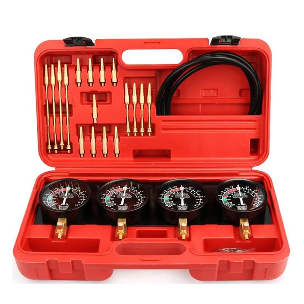 JSEIAJB Universal Professional Fuel Vacuum Carburetor Synchronizer Tool Set Kit for Motorcycle Car Repair Tools Gauge 2/4 Cylinder