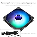 Thermalright TL-C12B-S V3 CPU Fan 120mm Case Cooler Fan ARGB, 4pin PWM Connector Silent Computer Fan with S-FDB Bearing,Desktop Cooling Fan has ARGB Mirror Light Effect (3-Pack Fans) gallery image