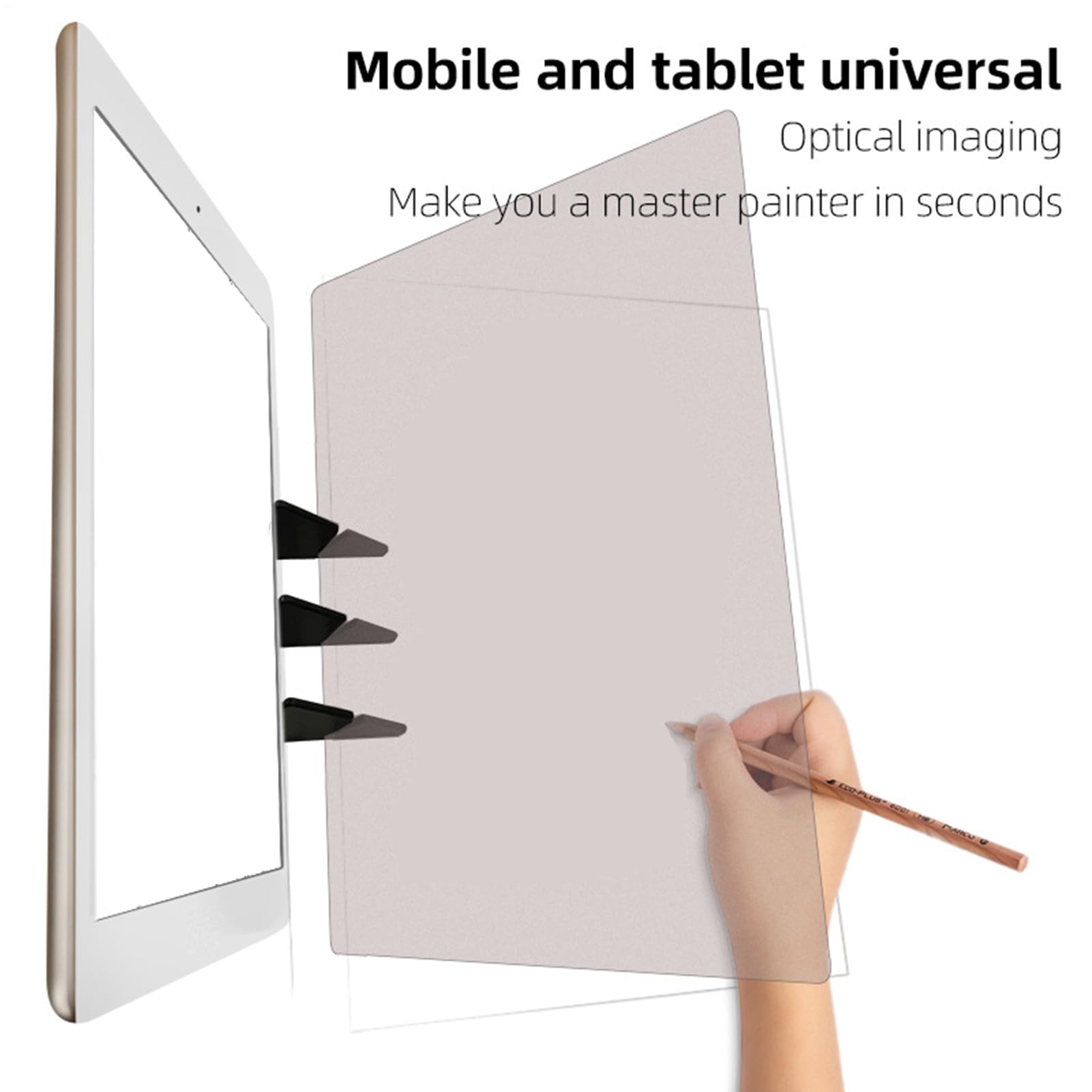Tablero de dibujo óptico, proyector de dibujo con función de trazado - Herramienta de pintura ajustable multiángulo para estudios y principiantes