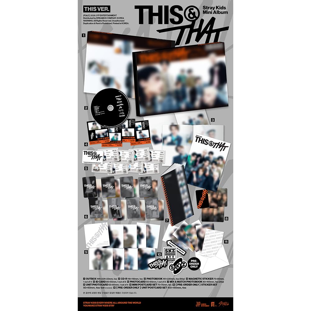 Stray Kids This & That Offizielles K-Pop CD-Album Standard 2 Vers. Set | SONDERANGEBOT
