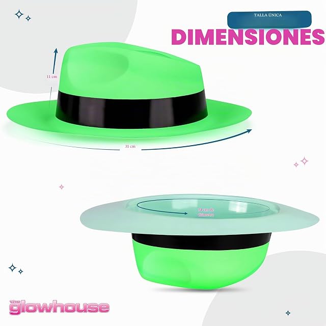 Foto 5 de 7 de The Glowhouse - Juego de 12 sombreros de fiesta divertidos para niños, adolescentes y adultos, accesorios…