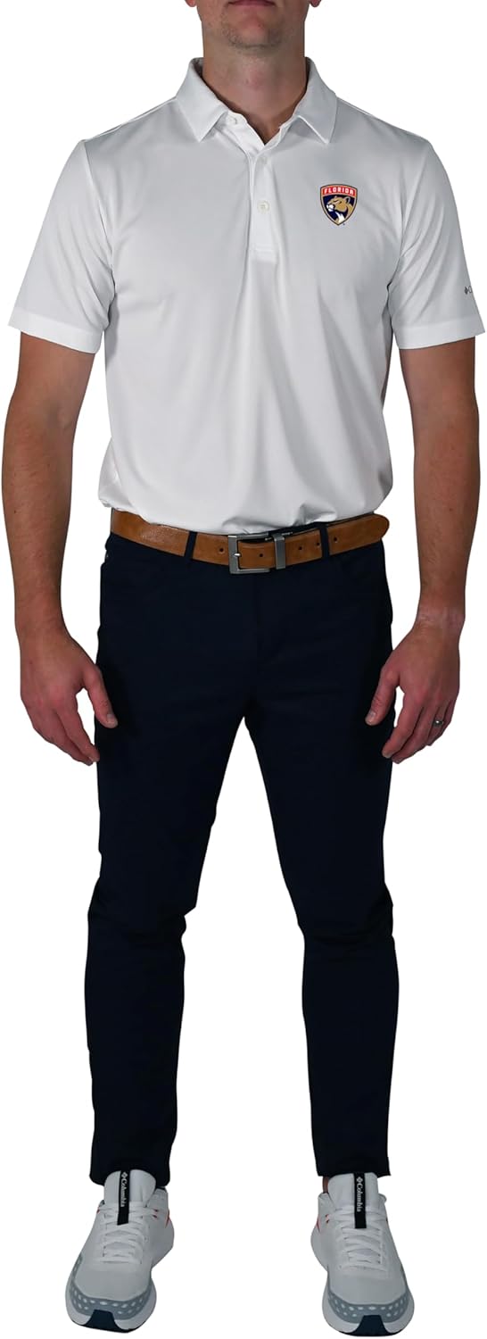 Columbia Florida Panthers Golf Men's Casual Lightweight Drive Polo