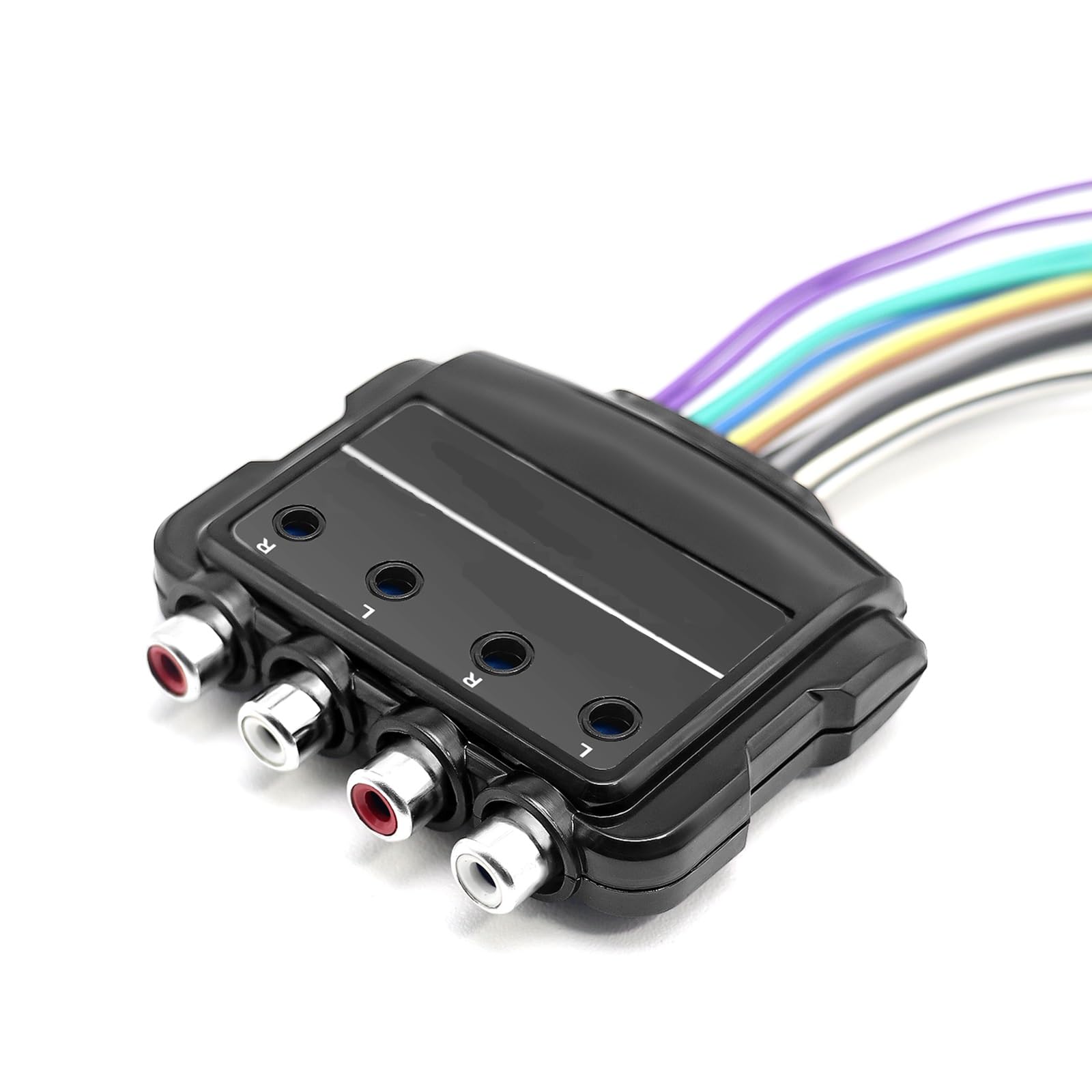 CLOUDSALE Smart Micro Line Output 4-Channel Converter with 10V Output and 12V Remote Turn-On Trigger with 60 Ohm Load Impedance Compatible With Universal For Car-image-30