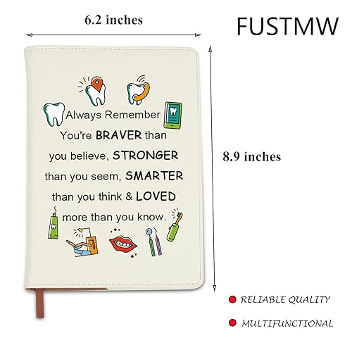 Miniatura 2 de BNQL Regalos dentales, cuaderno de higiene dental, higienista dental, regalos para asistente de dentista, regalos de graduación, diario de cuero