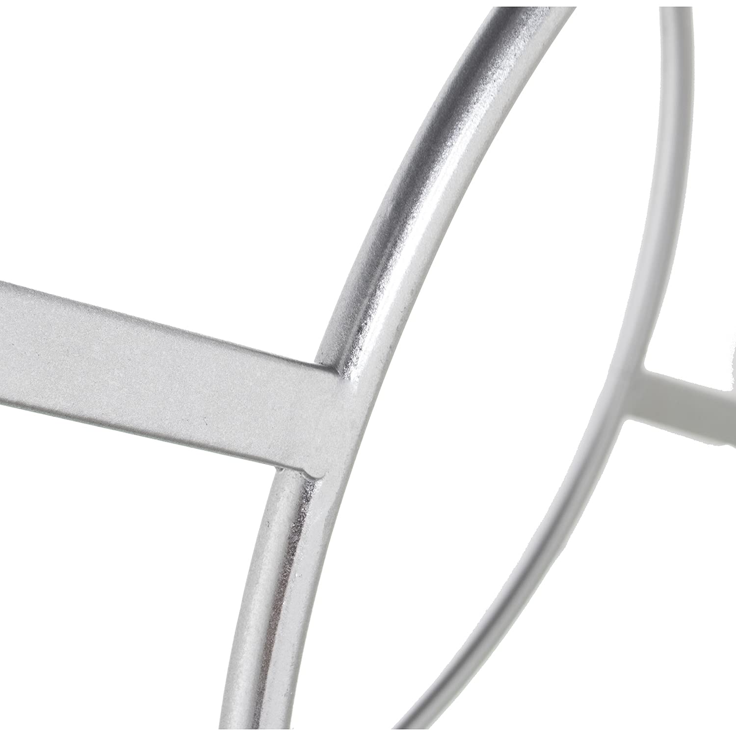 MESA ENTRADA METAL PLATEADO C/CRISTAL ESPEJO 100X32X78,5CM
