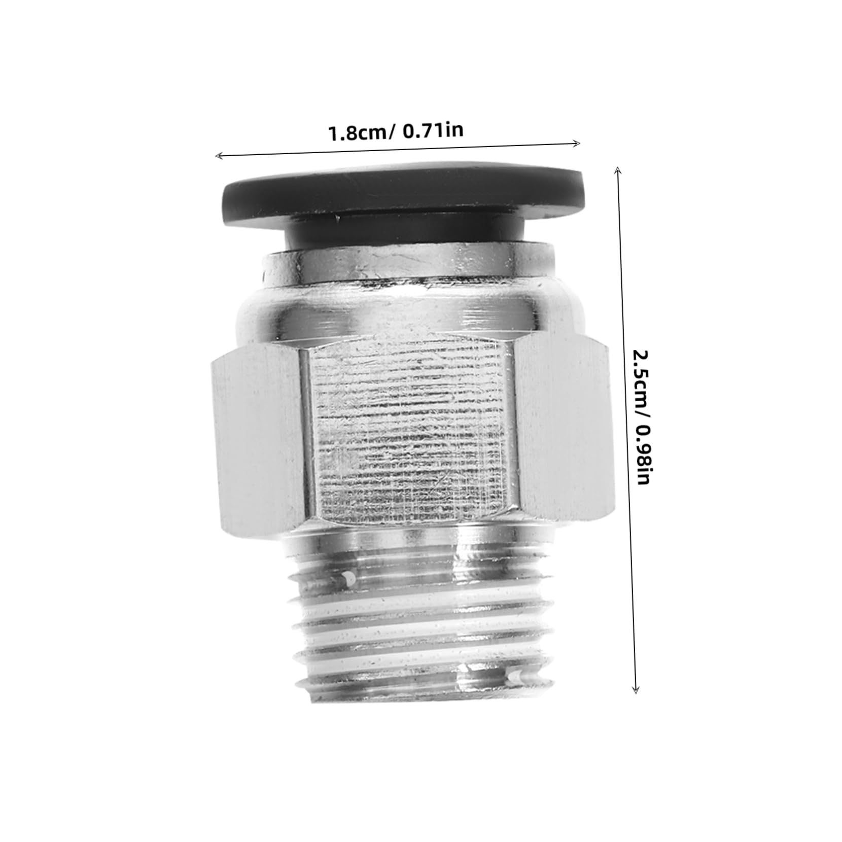 Cabilock 10pcs Air Hoses Quick Connect Fittings 1/4 Push to Connect Fittings Air Quick Connectors Nozzles for Pneumatic Tools