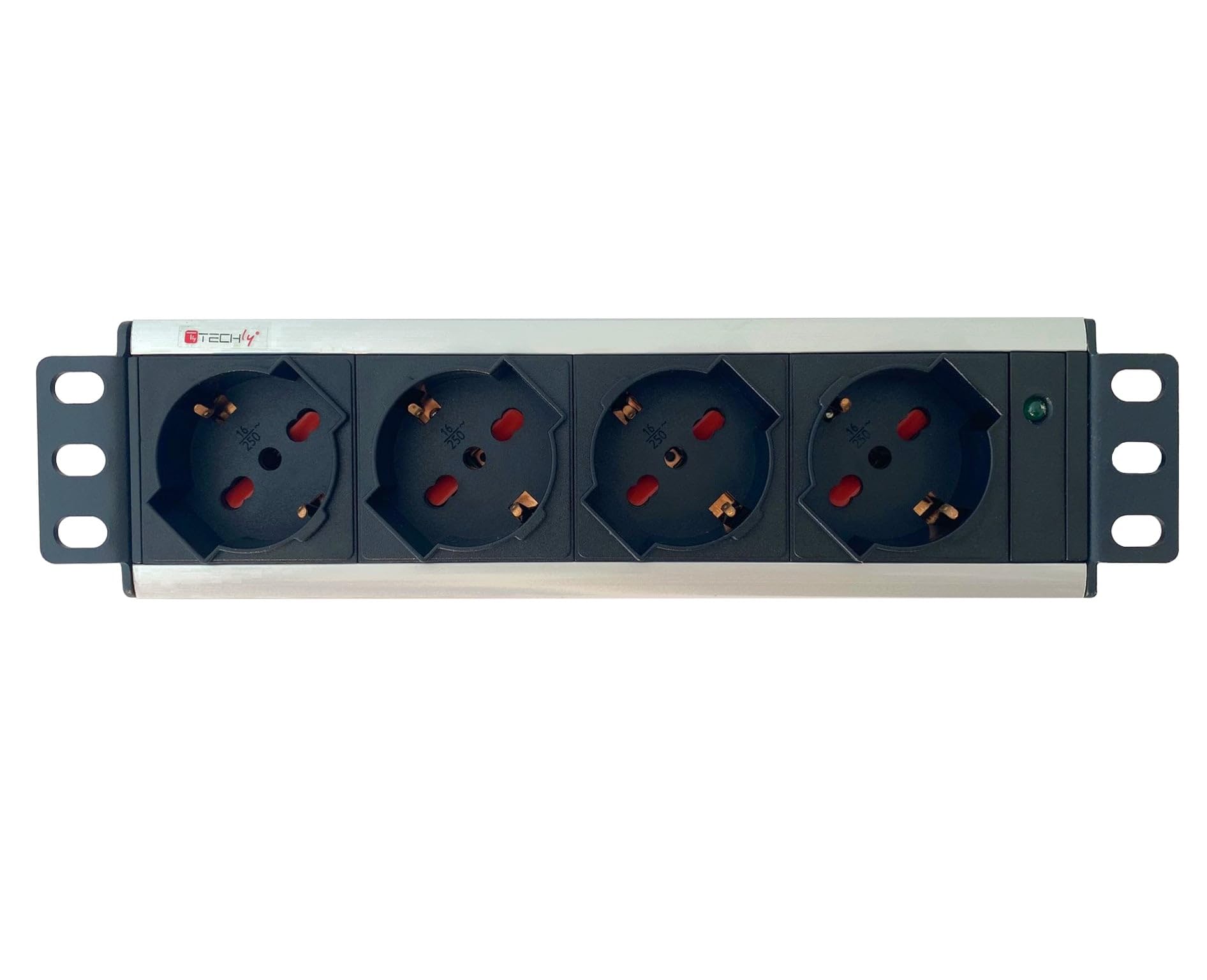 Multiprise Universelle Techly 23158 pour fixer sur Rack 10 pouces - 5
