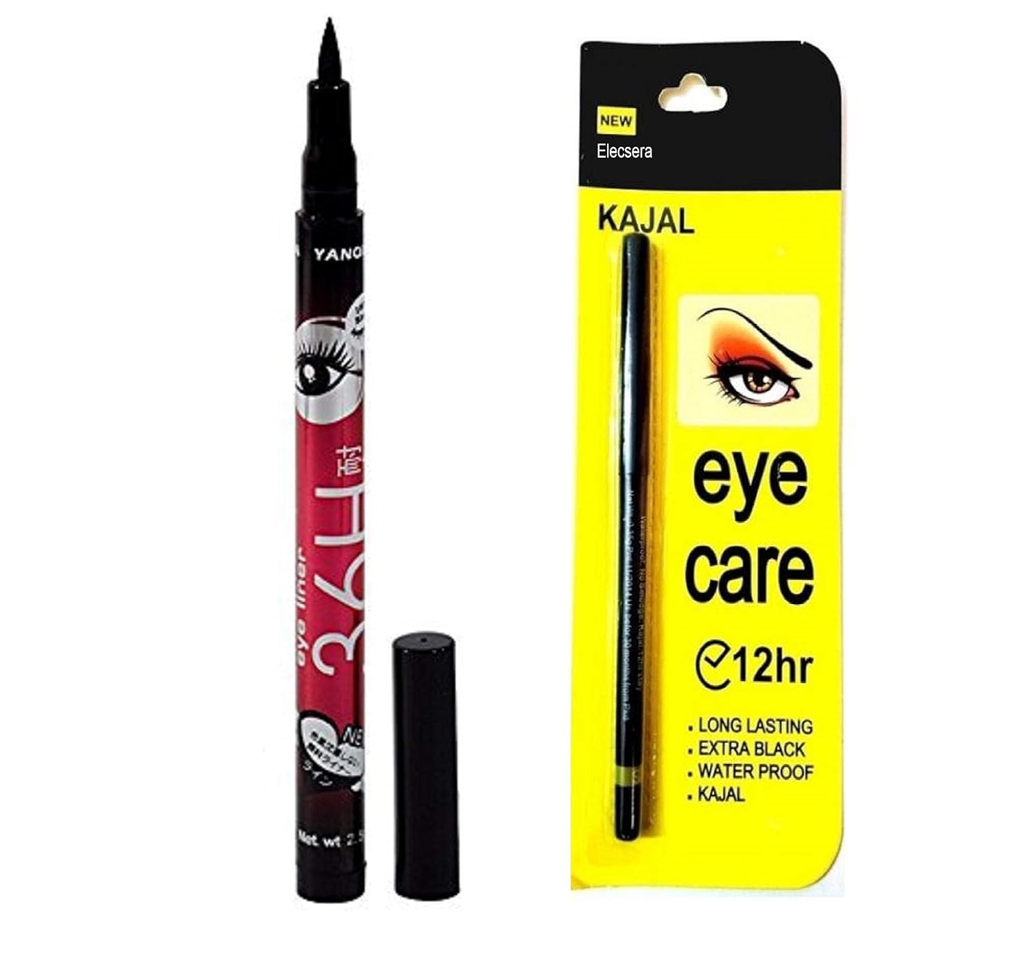 Eye Care Kajal Pencil Extra Black 12 Hour Long Lasting Waterproof | 36 Hr Eyeliner, Water Proof Formula, Long Lasting Wear, Extra Black Colour, Eye Pencil-image-28