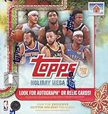2025/26 Topps Basketball HUGE Factory Sealed HOLIDAY MEGA Box with 100 Cards Including (8) Parallels, Oversized Die-Cut & More! Look for RC & Autos of Cooper Flagg, Dylan Harper, VJ Edgecombe & More