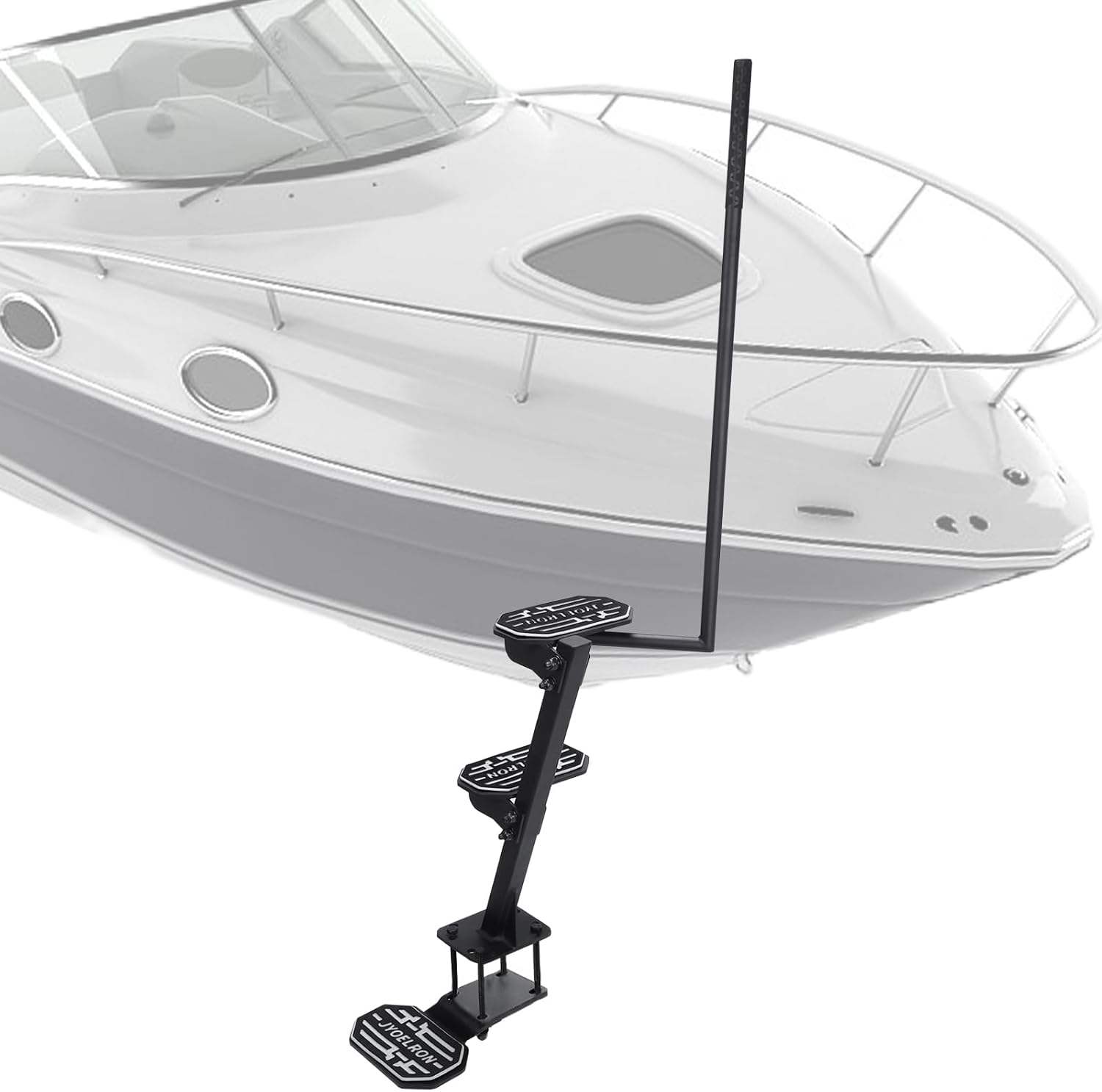 Heavy-Duty Boat Trailer Steps with Handle, Easy Installation,Universal Fits for Trailers Tongue Step, Patent Pending