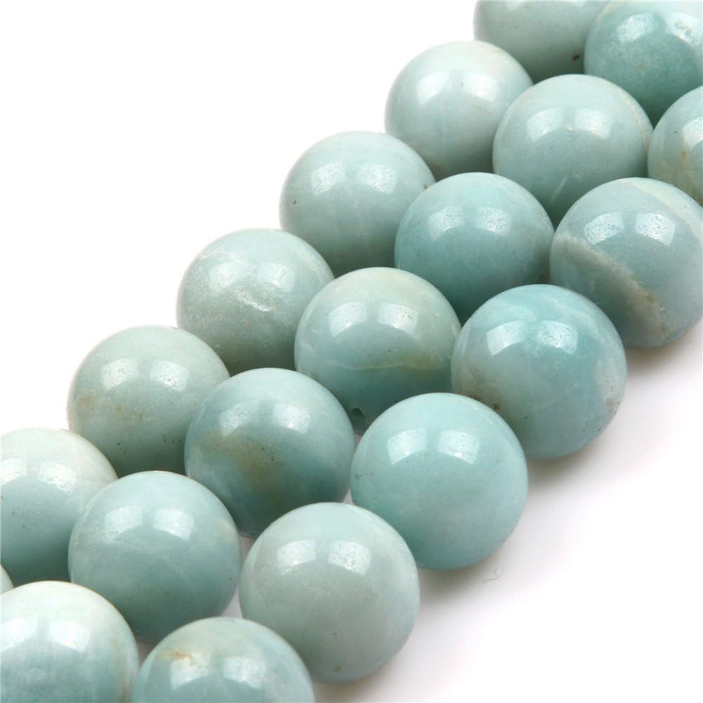18mm Round Amazonite Gemstone Beads Strand 15 Inch Jewelry Making Beads