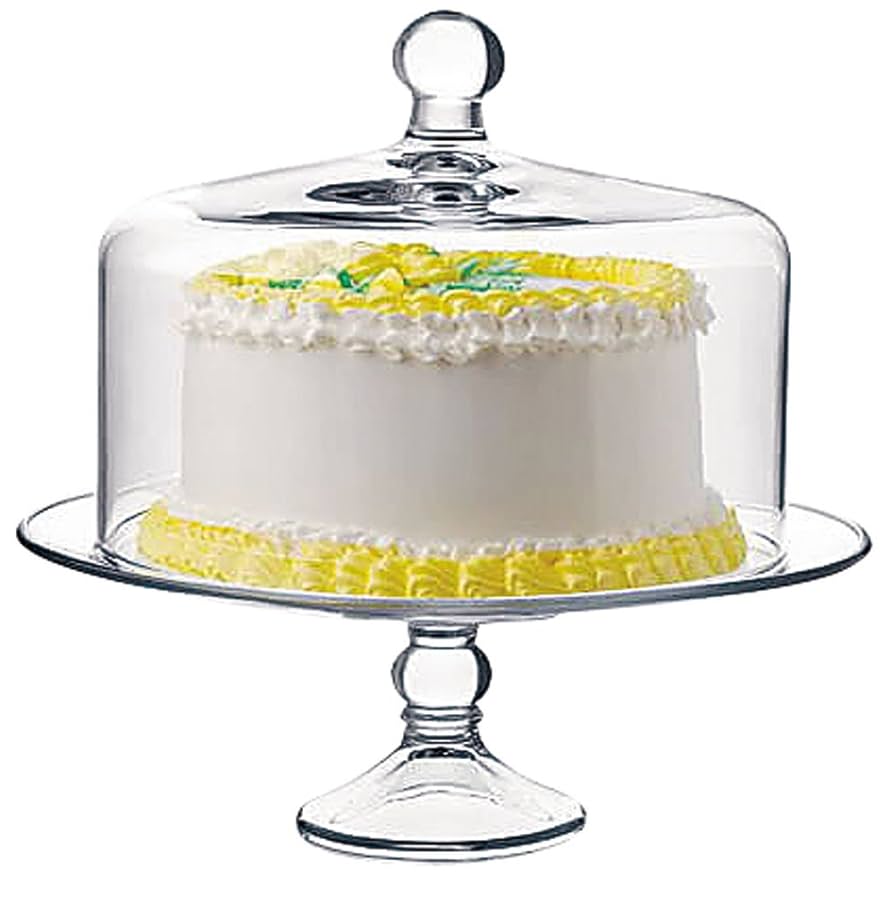 ケーキドーム　　ｌｉｂｂｅｙ　セレーヌ　ガラス　No.55782 Amazon｜Libbey(リビー) セレーヌ ケーキドームセット №55782