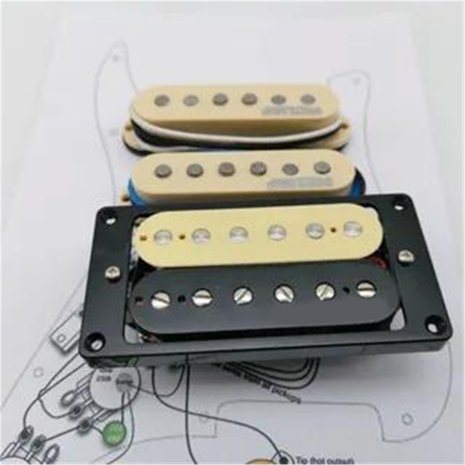 Pickup Gitary Elektrycznej Zestaw przetworników gitarowych Chrome