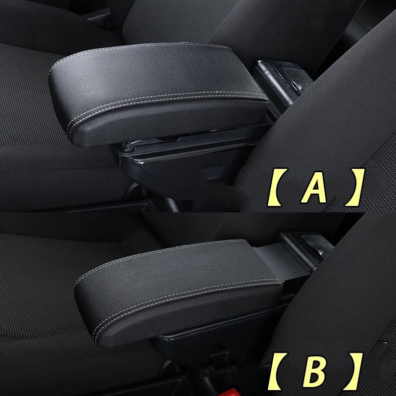 JSDNI per Toyota per Aygo X 2022 Scatola Bracciolo Scatola Portaoggetti Centrale Bracciolo Auto Retrofit con Accessori per Auto di Ricarica USB Scatola Immagazzinaggio Bracciolo (Colore : A1 No USB
